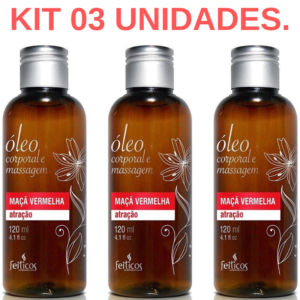 Kit 03 Óleo Aromático de Massagem 120ml - Sex shop