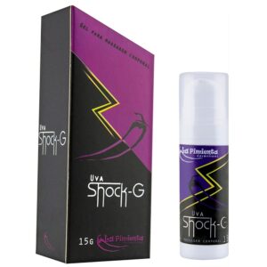 Gel Shock-G para Massagem Uva 15g LáPimenta - Sexshop