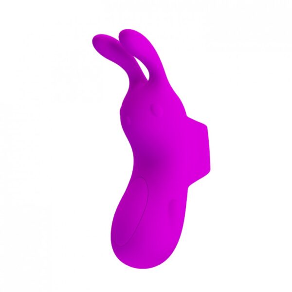 Dedeira Vibratória Recarregável Formado Coelho com 7 Modos de Vibração - PRETTY LOVE FINGER BUNNY - Sexyshop