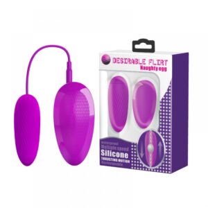 Vibrador Cápsula com Peso Interno - DESIRABLE FLIRT NAUGHTY EGG - Sexshop