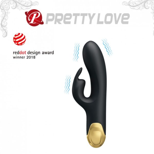 Vibrador Recarregável Luxuoso Banhado em Ouro 24k com 7 Modos de Vibração - PRETTY LOVE DOUBLE PLEASURE - Sexy shop