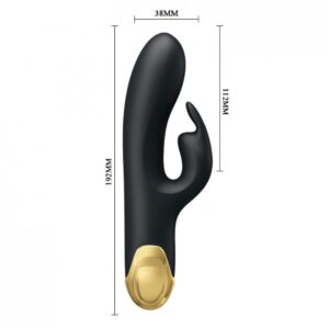 Vibrador Recarregável Luxuoso Banhado em Ouro 24k com 7 Modos de Vibração - PRETTY LOVE DOUBLE PLEASURE - Sexy shop
