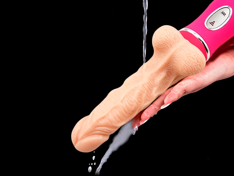 Pênis Realístico Recarregável Vai e Vem com 10 Modos de Pulsação - Sexyshop