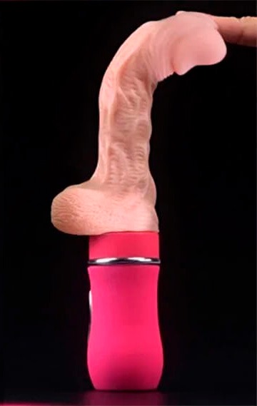 Pênis Realístico Recarregável Vai e Vem com 10 Modos de Pulsação - Sexyshop