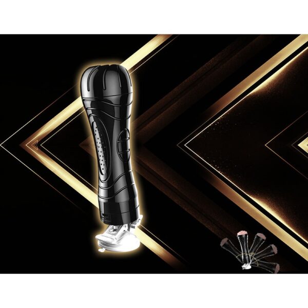 Masturbador Masculino Lanterna Formato de Anus Com Vibrador e Ventosa - Cyberskin - Image 7
