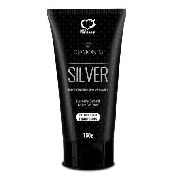 Iluminador Corporal Diamond Silver 150g SexyFantasy - Sex shop