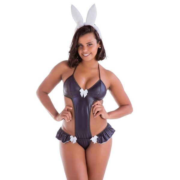 Fantasia Erótica Coelha Body Amareto - Sex shop