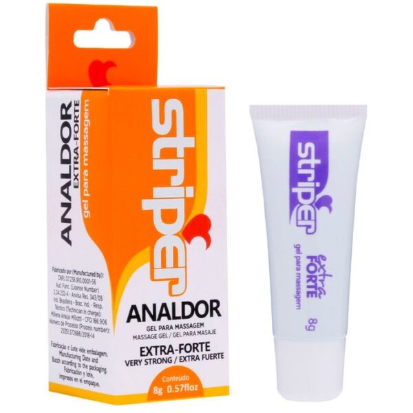 Anestésico Anal Striper Analdor Extra Forte 8g INTT - Sex shop