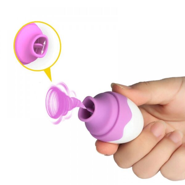 Estimulador Clitoriano Formato Ovo com 7 Modos de Vibração - SEX MASSAGER - Sexshop