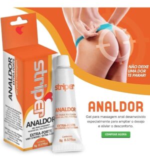 Anestésico Anal Striper Analdor Extra Forte 8g INTT - Sex shop