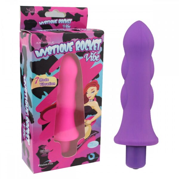 Vibrador Escalonado em Silicone com 10 Vibrações Impulse - MYSTIQUE ROCKET VIBE - Sexy shop