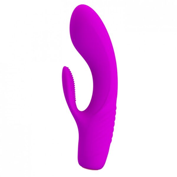 Vibrador Recarregável com Estimulador Clitoriano e 12 Modos de Vibração - PRETTY LOVE TIM - Sexshop