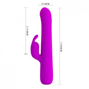 Vibrador Recarregável Rotativo com 4 Modos de Vibração e 4 Modos de Rotação - PRETTY LOVE JULIAN - Sexshop