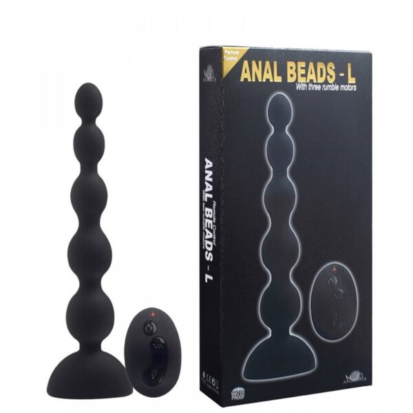 Plug Anal Recarregável Wireless com 10 Modos de Vibração - ANAL BEADS - Sex shop