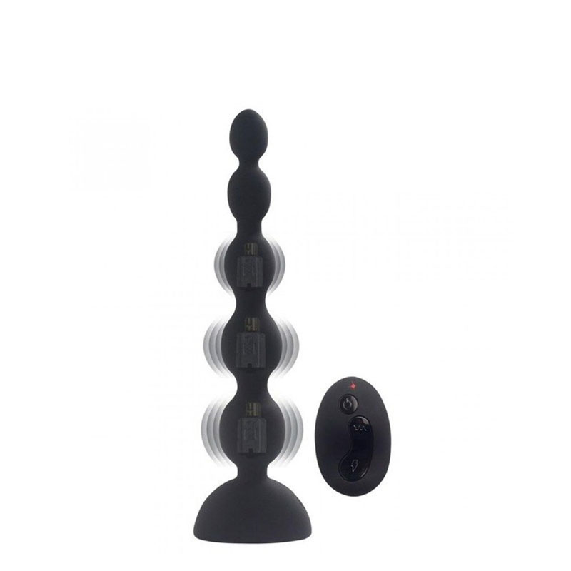 Plug Anal Recarregável Wireless com 10 Modos de Vibração - ANAL BEADS - Sex shop