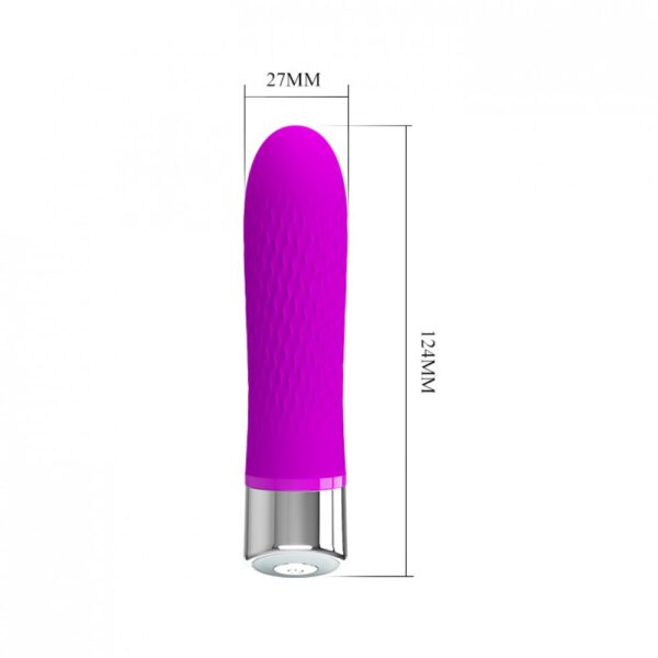 Vibrador Personal com Saliências Estimuladoras e 12 Modos de Vibração - PRETTY LOVE SEBASTIAN - Sexshop