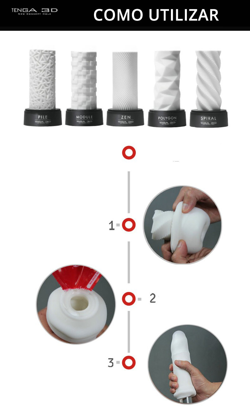 Masturbador Tenga 3D - Zen - Uma suave forma de prazer - Sexshop