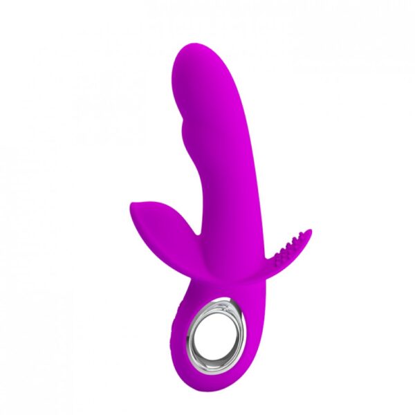 Vibrador Recarregável com Estimulador Duplo com Cerdas Macias - PRETTY LOVE HUMPHRAY - Sex shop