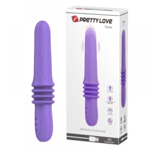 Vibrador Recarregável Vai e Vem com 12 Modos de Vibração - PRETTY LOVE SUSIE - Sex shop