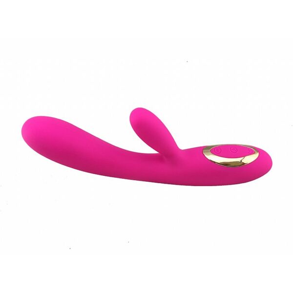 Vibrador e Estimulador Ponto G e Clitoral, Silicone Recarregável - Sexshop