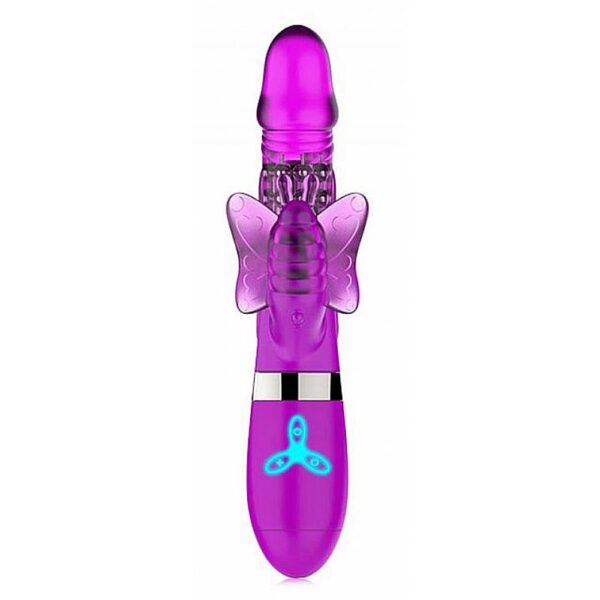 Vibrador Rotativo com Borboleta Estimuladora de Clitóris IGOX - 6 Vibrações - Sex shop