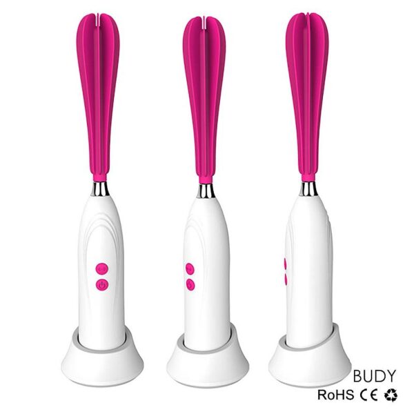 Vibrador com Rotação Twister em Silicone Ultra Macio - 100% à Prova de Água - USB Magnético - Sex shop