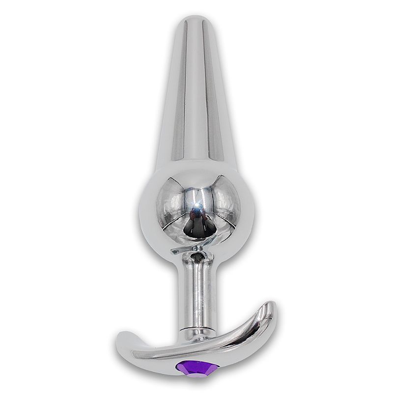 Plug anal de luxo em Aço inoxidável 11cm - Sex shop