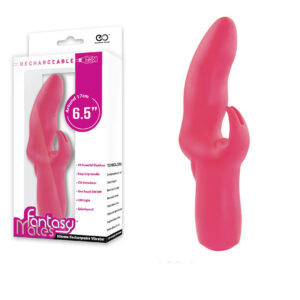 Vibrador Fantasy Males - Silicone Rechargeable W/Ultimate Clitoris Stimulator - 17cm rosa - Sex shop