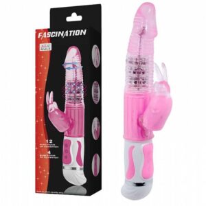 Vibrador Jack Rabbit Fascination Rotativo com Estimulador Coelhinho - 18 Funções - Sex shop