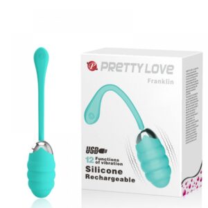 Vibratória Recarregável Texturizada com 12 Modos de Vibração - PRETTY LOVE FRANKLIN - Sex shop