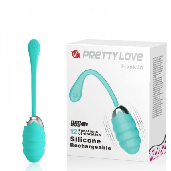 Vibratória Recarregável Texturizada com 12 Modos de Vibração - PRETTY LOVE FRANKLIN - Sex shop