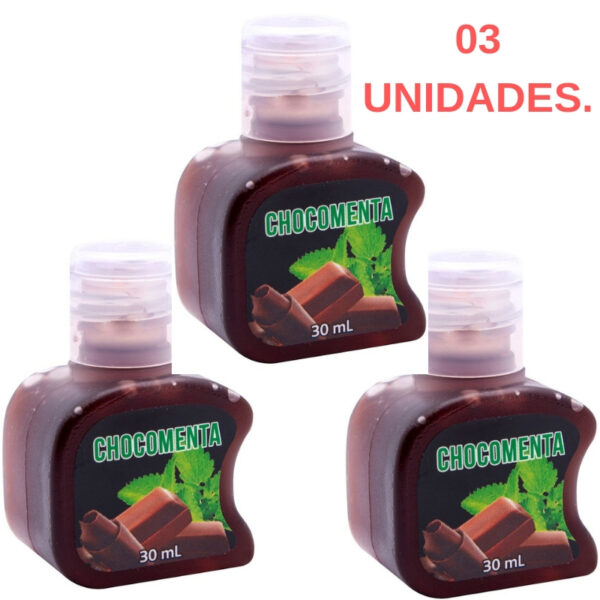 Kit 03 Gel Quente Comestível Chocomenta 30ml SoftLove - Sex shop