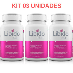 Kit 03 Libido Stim - Aumenta o libido feminino mais prazer sexual - Sexshop