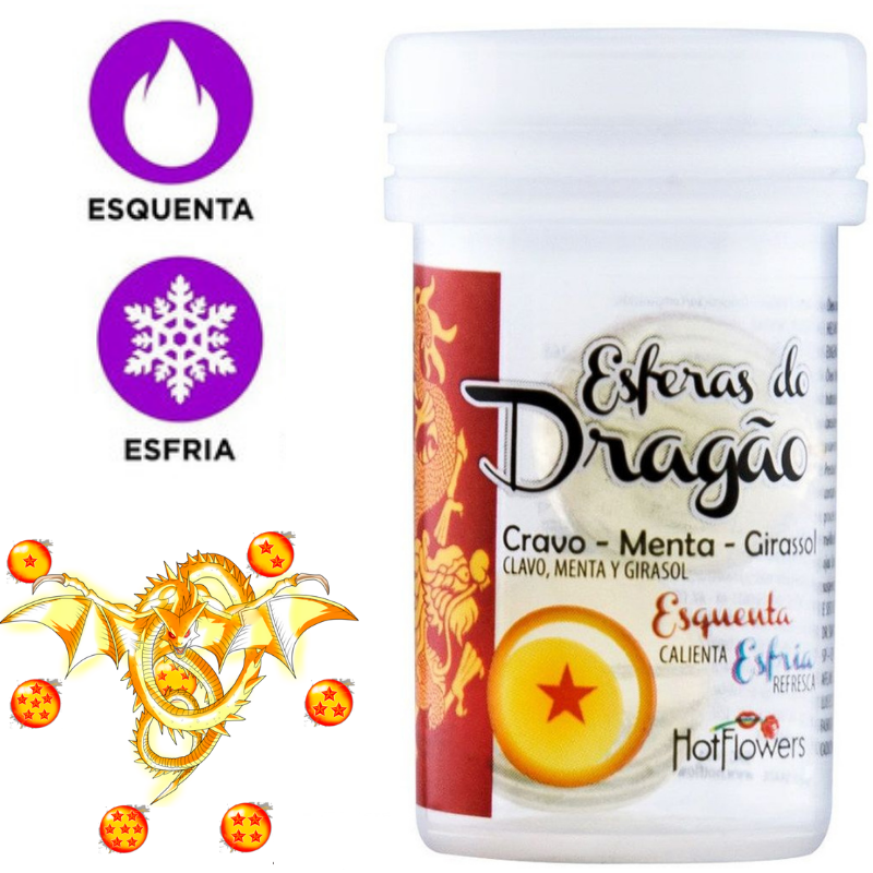 Bolinha Esféras Do Dragão Hot Ball Plus - Hot Flowers - Sexshop