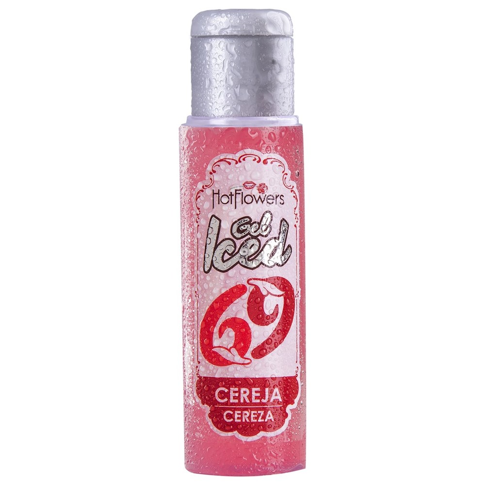 Kit 03 Gel Gelado Aromatizante Sabor Cereja 35ml HotFlowers - Sexshop