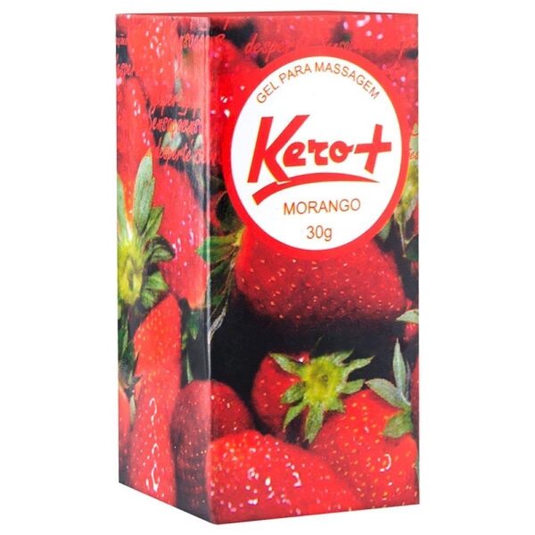 Kit 03 Gel Comestível Kero Mais Morango 30gramas - Sexshop