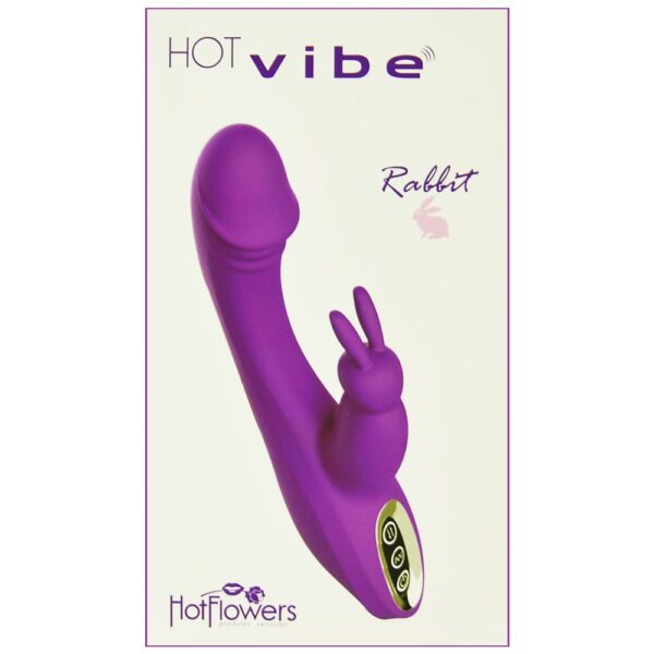 Vibrador Hot Vibe Rabbit 07 Vibrações Hot Flowers - Sex shop