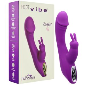 Vibrador Hot Vibe Rabbit 07 Vibrações Hot Flowers - Sex shop