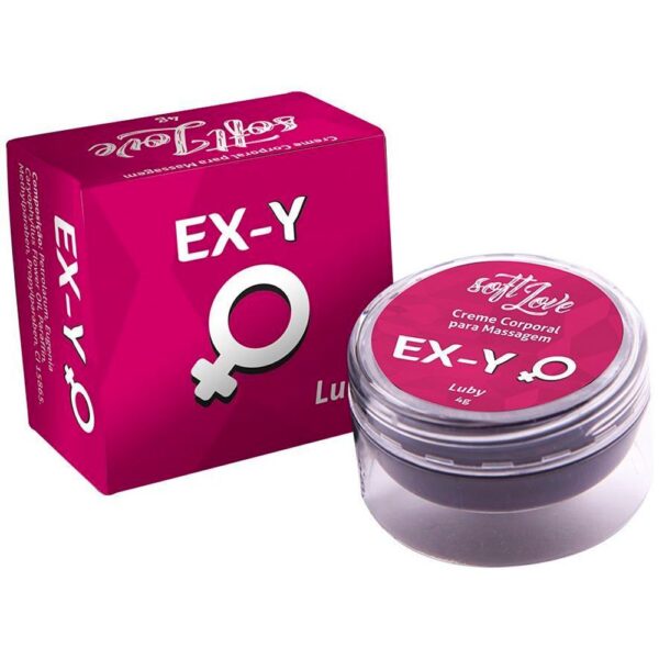Kit 03 Óleo EX-Y para Massagem excitante feminino 4gr Soft Love