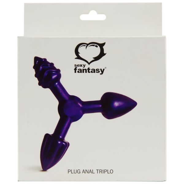 Plug Anal Triplo - 03 Estimulações Diferentes Sexy Fantasy