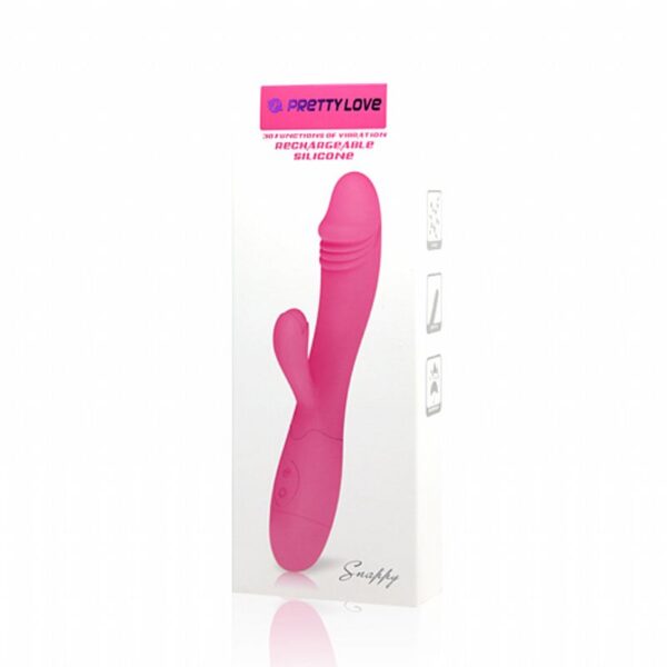 Vibrador Ponto G com Plug Lateral - Pretty Love - Sexshop