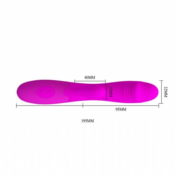 Vibrador Ponto G com Plug Lateral - Pretty Love - Sexshop