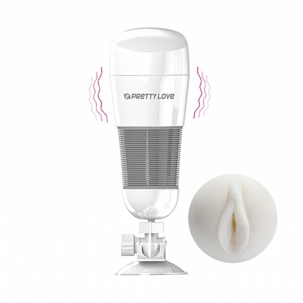 Vagina Lanterna em Cyberskin com Vibro e Ventosa - Pretty Love Hedy - Sexshop