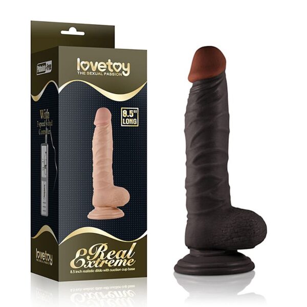 Pênis Real Extreme Preto 8.5" - Lovetoy - Sex shop