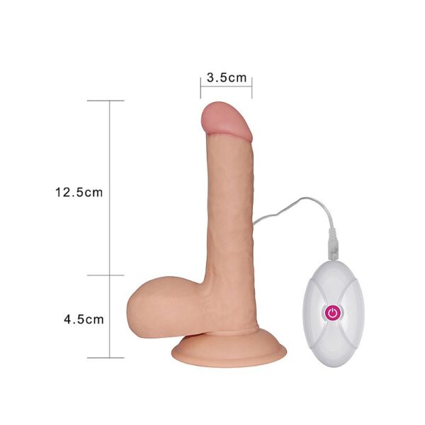 Pênis Realístico em CyberSkin com Vibrador - 18x4 cm - Lovetoy - Sexshop