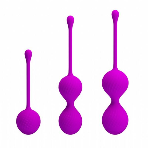 Kit Bolas de Pompoarismo - Kegel Ball - Pretty Love - Sexshop