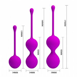 Kit Bolas de Pompoarismo - Kegel Ball - Pretty Love - Sexshop