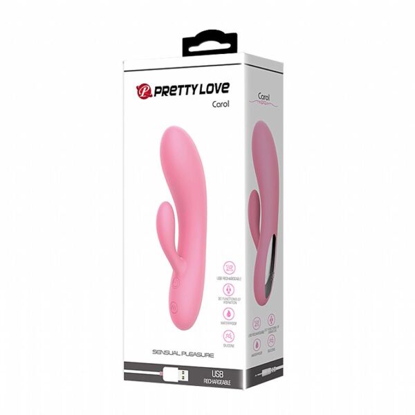 Vibrador de Ponto G e Clitóris Recarregável - Carol - Pretty Love - Sexy shop