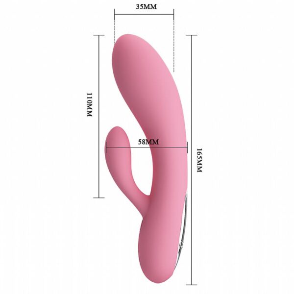 Vibrador de Ponto G e Clitóris Recarregável - Carol - Pretty Love - Sexy shop