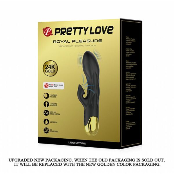 Estimulador de Ponto G e Clitóris com Sucção Recarregável - Liberators - Pretty Love - Sexshop